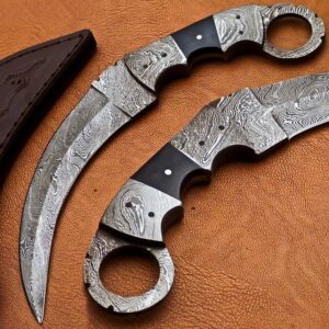 Damascus Karambit knife