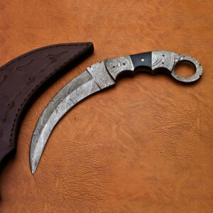 Damascus Karambit knife