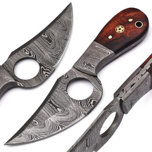Damascus skinner knive